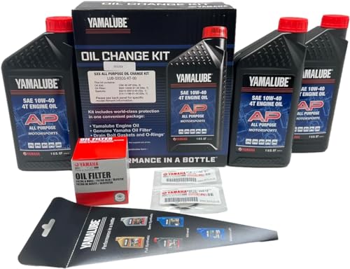 Image of Yamaha RHINO 450 /660 / 700 (2004-2013) all Models all Purpose Oil Filter Change Kit Yamaha Part# 5GH-13440-80-00, 3 Quarts All Purpose LUB-10W40-AP-12