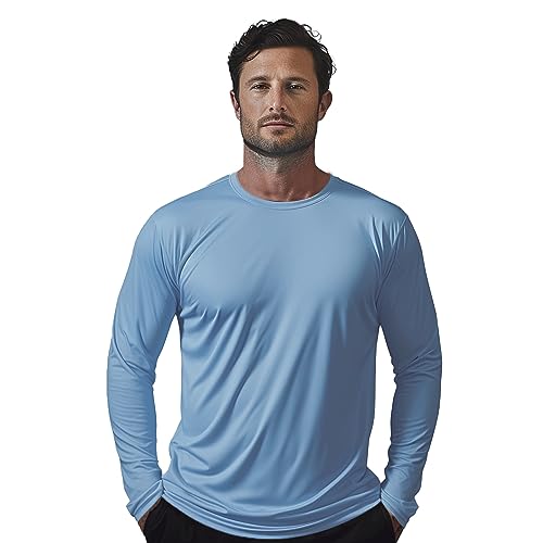 Raggy Waltz UPF 50+ Sun Protection Athletic Shirts Rash Guard Fishing Shirts Long Sleeves UV Sun Protection Shirts for Men