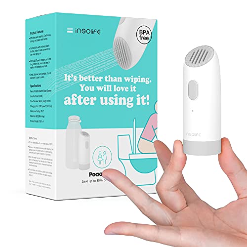 Insolife Pocket Bidet â€“ Electric Portable Travel Bidet Sprayer Rechargeable Handheld Mini Personal Bidet Toilet Hygiene for Personal Hygiene Cleaning | Postpartum Care | Perineal & Hemmoroid Treatment