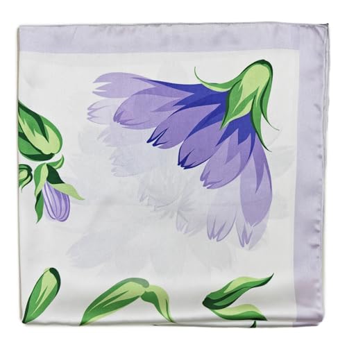 Image of Satin Silk Small Square Scarf for Women, Printed Soft and Comfy Neck Head Tie Scarf Bandana