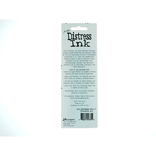 Ranger Tim Holtz Distress Mini Tampone Inchiostro Per Stampi - Colore Viola Scuro, Effetto Vintage, Atossico - 2