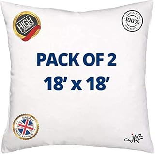 Cushion pads - Hollow Fiber Inner Filling Pads Sofa Cushions Filler Pads Pads Pack of 2 Twin Pack (18x18)
