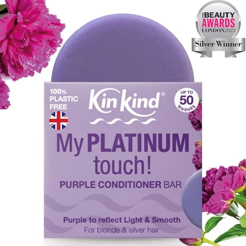 KinKind Hair Conditioner Bar - My PLATINUM Touch! | Purple Conditioner Bar for Hair | For Blonde, Silver & White Hair | Purple Conditioner for Blonde Hair | Up to 50 Washes - Vegan & Cruelty Free - Image 3