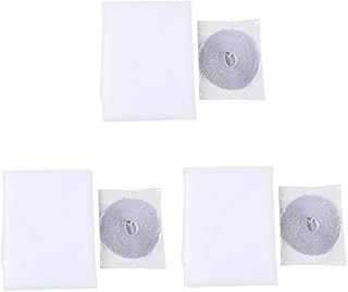 Screen 3Pcs Mosquito Net for Windows, Fly Window Screen Mesh Insect Netting, 1.3X1.5M Bug Bee Mosquito Protector White