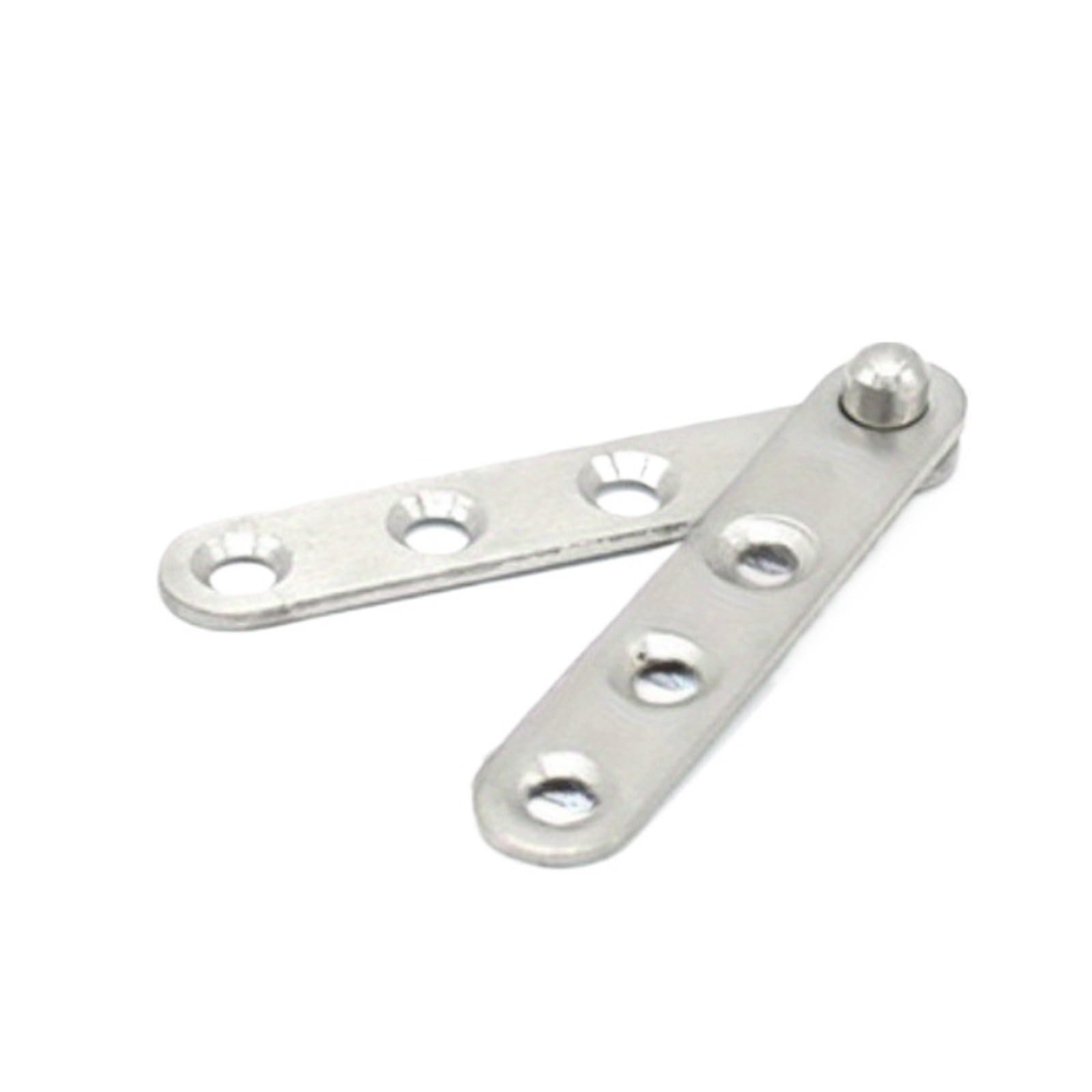 10pcs 360 Degree Rotating Door Pivot Hinge Door Cabinet Stainless Steel Hinge(Small)