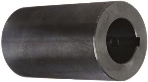 Set of 6 Climax Part RC-125-KW Mild Steel, Black Oxide Plating Rigid Coupling, 1 1/4 inch bore, 2 1/4 inch OD, 4 inch Length, 3/8-16 x 1/2 Set Screw