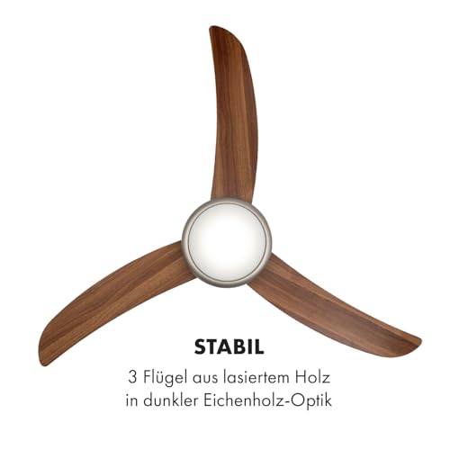Klarstein El Paso Deckenventilator mit integrierter Deckenlampe