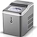 Produktbild Sunmaki Eiswürfelmaschine, 12kg Eiswürfel 24h, Eiswürfelbereiter Edelstahl, 1.5L Wassertank,Eismaschine, Ice Maker 120W, Produziere 9 Eiswürfel, Zubereitung in 8 min (grau)