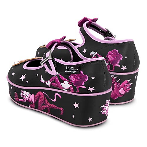 Image of Hot Chocolate Design Whimsical Women's Platform Mary Jane Shoes