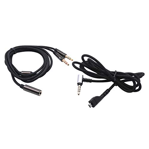 Kabel für SteelSeries Arctis 3/5/7/9X/Pro Wireless/Pro Gaming-Headset - Audio Verlängerungs Cable mit 3.5 mm Adapter