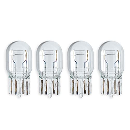 Lumenivo Replacement For Philips 7443 Bulb Miniature Automotive Light Bulbs 25W 13.5V T6.5 Wedge Base For Brake Tail Light, Rear Backup, Side Marker, Park Light, Daytime Running Light - 4 Pack #TOP6