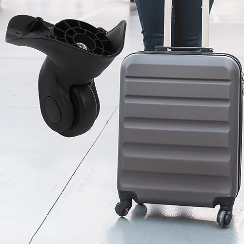 4Pcs Universal Swivel Wheel Right (Big) Suitcase Wheel (4R) 115W Series W041 Wheel Replacement Black3