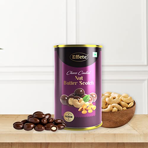 Image of Effete Choco Coated Nut Butter Scotch, Chocolaty Dryfruits, Butter Scotch chocolates packet, Chocolicious Butter Scotch, Premium Chocolate, chocolates gift pack, chocolate box (96gm)