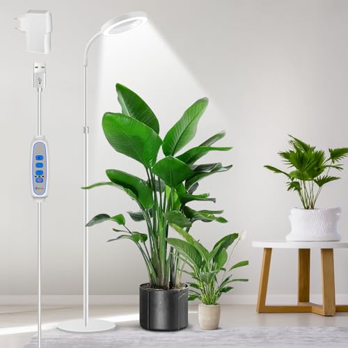 Aumtrly Pflanzenlampe Vollspektrum weiß, 170 cm Pflanzenlicht...