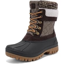 STQ Womens Duck Boots Waterproof Winter Snow Boot Warm Cozy for Cold Weather Non Slip