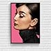 Modsjj 5D Diamant Peinture Strass_Audrey Hepburn Diamond Painting 30x40cm_Peinturepar numéro Salon Chambre Décoration Autocollant Mural