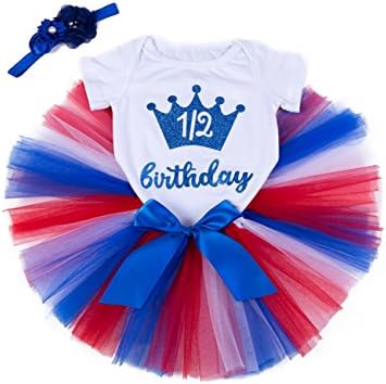 Toddler Girls Skirt 3PCS Set Princess Tulle Skirts 1st Birthday T-Shirt/Newborn Baby Handmade Tutu and Headband