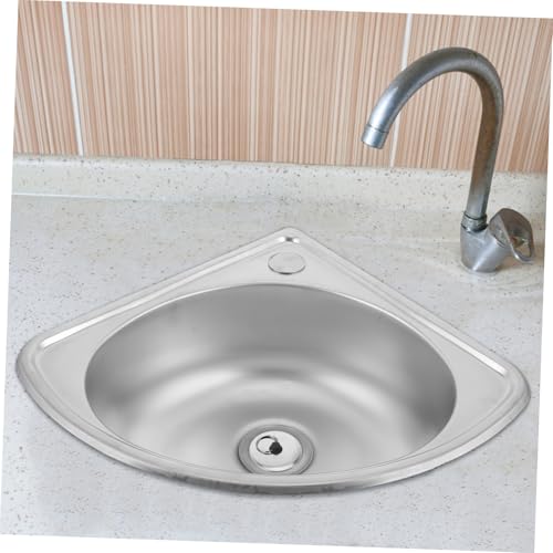 Fregadero para autocaravanas de esquina en acero inoxidable compacto y funcional 4
