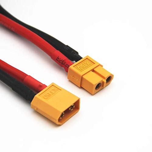 XT60 To T-Plug Adapter Set - 2pcs 12AWG 5CM Wire For RC Cars, Boats, Airplanes - View #10