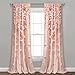 Lush Decor Riley Light Filtering Window Curtain Panel, Single 54