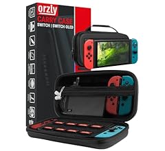 Orzly Carry case Compatible with Nintendo Switch OLED and Nintendo Switch First Generation - Protective Hard Portable Trave…