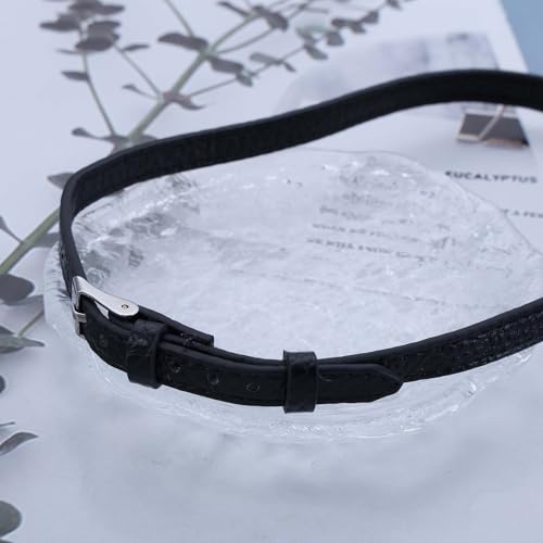 Allereya Gothic Breite Leder Halsband Halsband Leder Gürtel Halsband Schwarz Leder Halsband Verstellbar Leder Halsband Schmuck Für Frauen