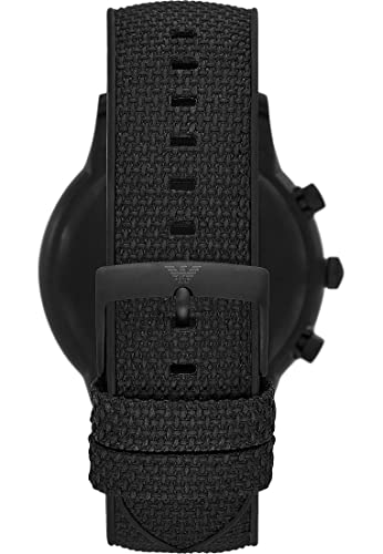 Emporio Armani Herrenuhr Chronograph Edelstahl schwarz, AR11457 – Ansicht 2