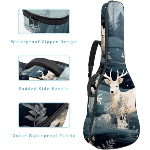 JRHEJTFZ Housse pour guitare acoustique de 1,9 cm d’épaisseur – Imperméable – Durable et élégant – Motif cerf de dessin animé, Multicolore., 42.9×16.9×4.7 in, Motif imprimé tendance - Les Beatles, Paul McCartney, John Lennon, RIngo Starr, George Harrison JRHEJTFZ Housse pour guitare acoustique de 1,9 cm d'épaisseur - Imperméable - Durable et élégant - Motif cerf de dessin animé, Multicolore., 42.9x16.9x4.7 in, Motif imprimé tendance – Image 5