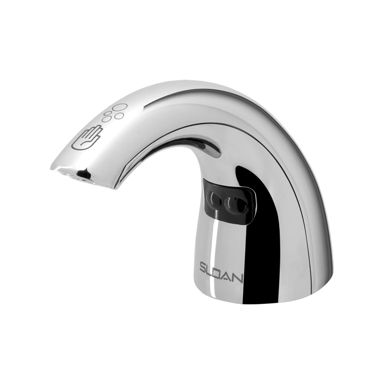 Sloan ESD-2100 Deck-Mounted Foam Soap Dispenser - Infrared Sensor Activated, Polished Chrome Finish, Battery Powered, Modular One-Piece Construction,