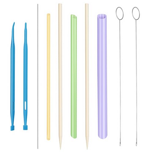 10PCS Tube Turner Sewing Tool Set Point Loop Turner Needle Threader for Sewing Drawstring DIY Crafting Multifunctional Fabric Turning Essentials & Must Haves