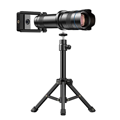 Hosioe ポータブル ユニバーサル クリップオン タイプ 外付け望遠レンズ 36X 光学倍率 携帯電話レンズ 日常の写真撮影用の多機能補助ツール