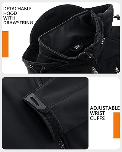 TACVASEN Men's Special Ops Military Jacket Water Resistant Windproof Tactical Winter Zip Up Rain Coat Hunting Outdoors - Image 6