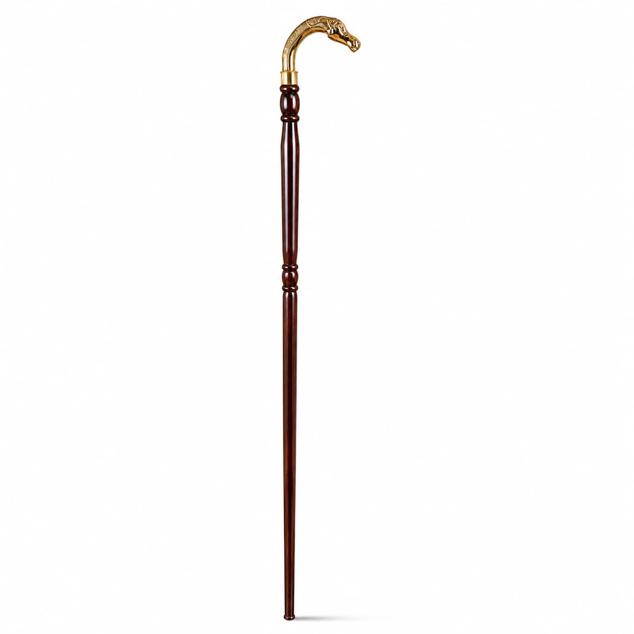 Rosewood Wooden Walking Stick with Horse Head Handle 36 Inch Handmade Mobility Cane for Elderls & yongers Solid Indian Rosewood Luxury Gift Cane Elderly Support-image-27