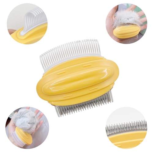 Image of Portable Pet Grooming Massaging Comb, Cat Hair Removal Deshedding Detangling Brush Matted Fur Dematting Tool for Cats Dogs & Small Animals