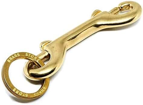 Amazon.co.jp: [BRASS STORE] 両端レバーナスカン キーホルダー