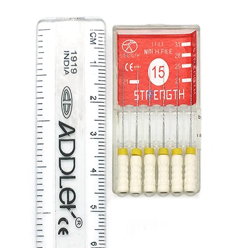 ADDLER Strength Dental Niti H File 25 mm Root Canel File Size 15 (Pack of 6) (B09791V48J) Amazon Price History, Amazon Price Tracker