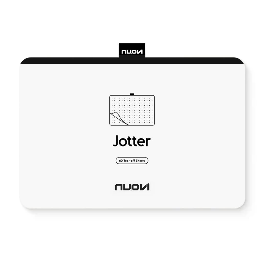 Notizblock, 210 x 140 mm, 60 Blatt, 100 g/m², gepunktete Seiten zum Abreißen, ideal für tägliche Termine, Erinnerungen, Büro und Zuhause