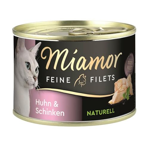 Produktbild von Miamor Feine Filets Naturelle Huhn & Schinken - 12 x 156 g