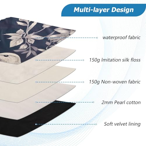 Funda para portátil 13-14 pulgadas impermeable con diseño floral miniatura 4