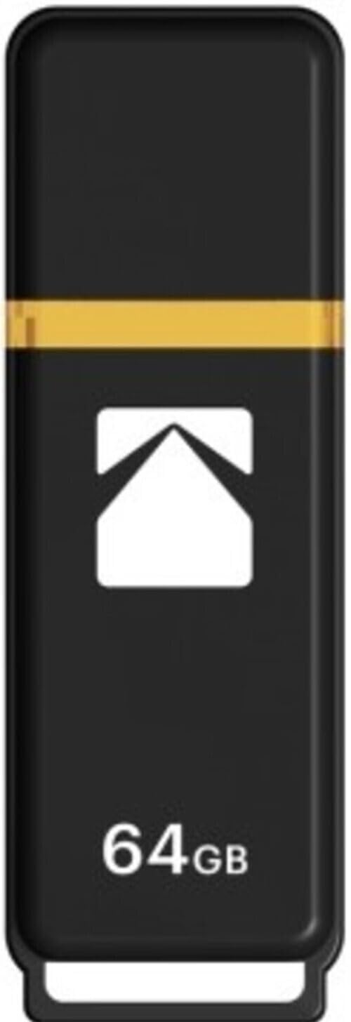 Kodak Classic K100 Cap and Body Series - Interfaz USB 3.2 Gen 1 de 64 GB con velocidad de lectura de hasta 20 MB/s y velocidad de escritura de hasta 10 MB/s (paquete de 20)
