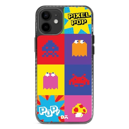 Image of DailyObjects Pixel Pop Stride 2.0 Magnetic Case Cover for iPhone 12 Mini | Compatible with Wireless Charging Slim Back Cover with Inner Magnetic Ring Shockproof