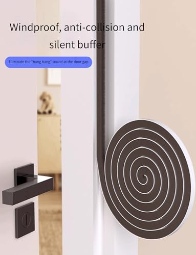 Burlete adhesivo marrón para puertas, 9 mm, solución eficaz de ahorro de energía, reducción de ruido, fácil instalación, ideal para ventanas de guillotina
