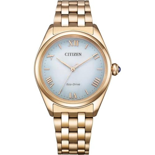 Montre Citizen EM1143-81X femme montre bracelet acier or rose quartz