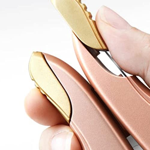 Cortaúñas plegable tipo olécranon con incrustaciones estéticas para manicura 6
