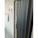 CHZDPP Teleskop-Falttüren Abschließbare Aluminium-Falttür, anpassbare versenkbare Duschtüren für kleine Räume, einfach zu installierende Raumteiler-Tür für mehr Privatsphäre