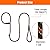 Zhichengbosi 158 CM Slip Lead for Dogs, Durable Adjustable Nylon Training Lead Leash, Soft Slip Lead Traction Rope For Small and Medium Dogs (158 cm)