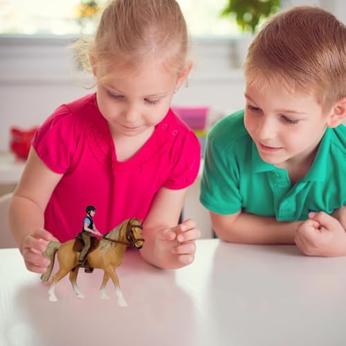 Image of Horse Toy, Small Toy Horse for Kids, Farm Animal Model for Imaginative Play, Durable Plastic Horse Figure, Educational Toy for Children Aged 3 and Up