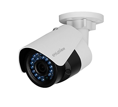 LaView LV-PB932F4 1080P IP 2MP High Resolution, Day and Night, Indoor/Outdoor, White Bullet 4MP Security Combatable System Camera, 18P Add-On Cameras