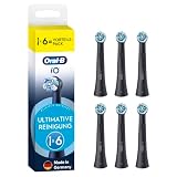Oral-B iO Aufsteckbürsten Ultimative Reinigung, Schwarz, 6 Stück
