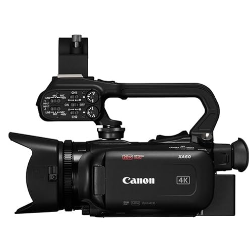 Canon XA60 Professional UHD 4K Camcorder w/LED Video Light + Filter Kits + 2pc 64GB Memory Cards & More - Image 4